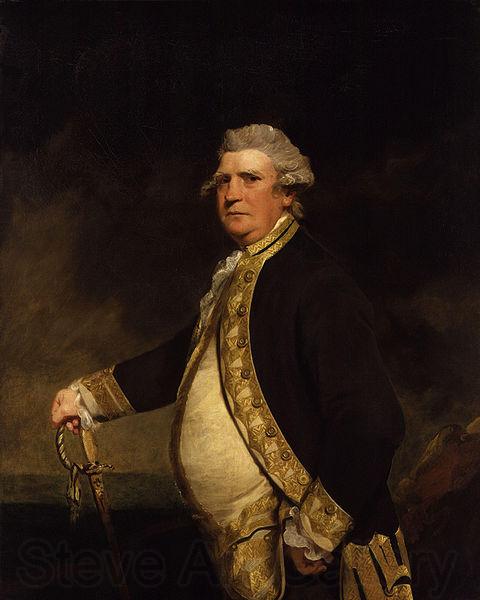 Sir Joshua Reynolds Portrait of Admiral Augustus Keppel Norge oil painting art